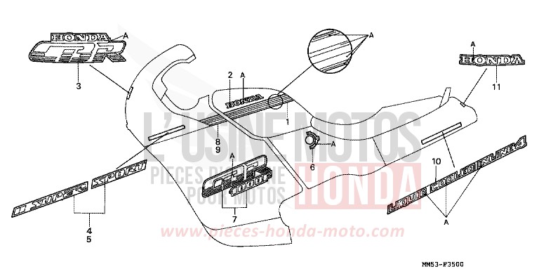 MARKE (1) von CB1300 Super Bold'or ABS PB205K (PB205K) von 1987